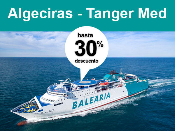 Balearia Tanger Algeciras oferta 30 por ciento de descuento con el código Balearia30
