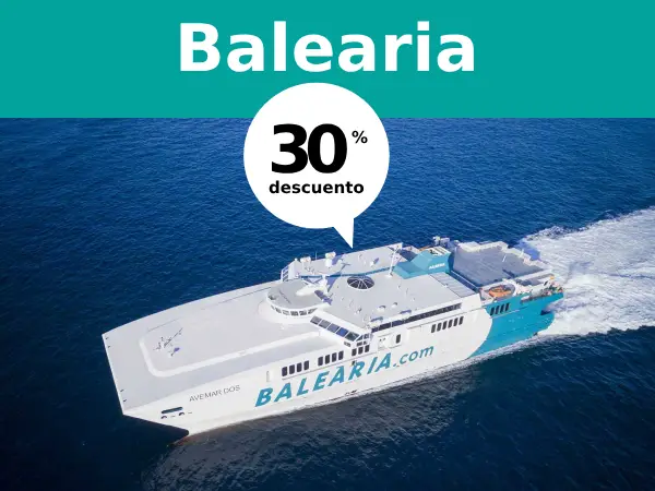Balearia, 30 por ciento de descuento, oferta para viajar en verano