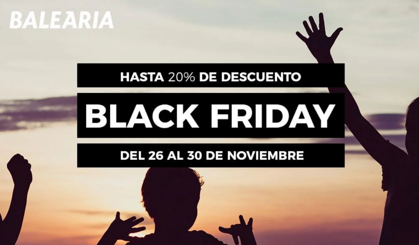 -20% Dto de oferta Black Friday en tu ferry a Baleares