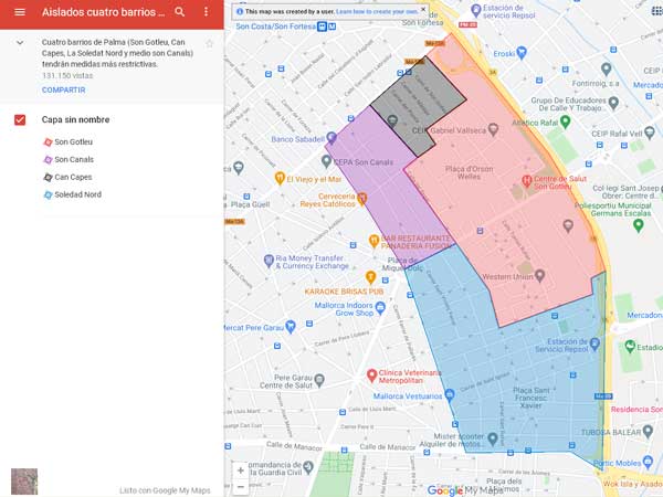 Noticias de última hora sobre el confinamiento de barrios en Palma de Mallorca a partir del viernes, 28 de Septiembre de 2020