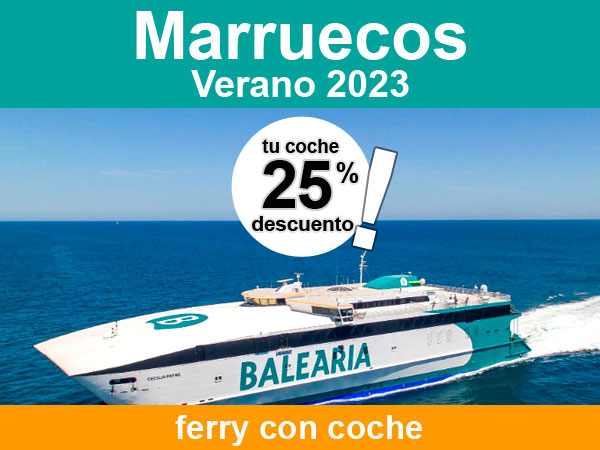 ferry a Marruecos desde 110 euros