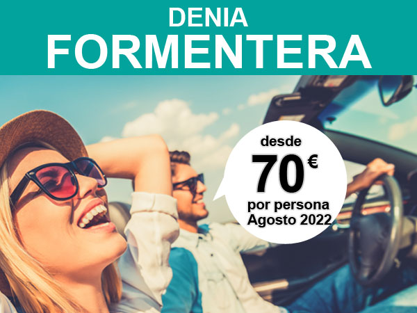 en Agosto ferry Denia Formentera desde 70 euros por persona, ida y vuelta, con Balearia