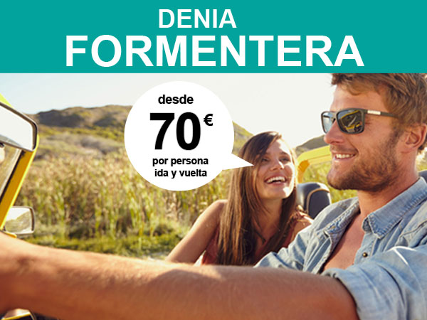 ferry Denia Formentera desde 70 euros por persona, ida y vuelta, con Balearia