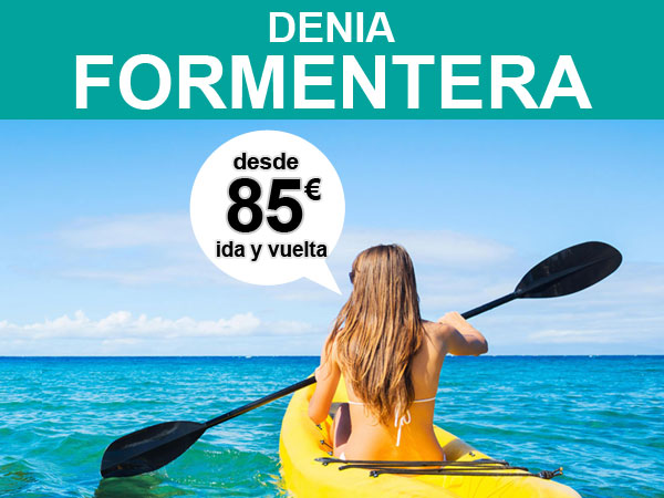 ferry Denia Formentera desde 85 euros por persona, ida y vuelta, con Balearia