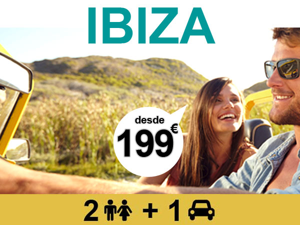 ferry Denia Ibiza con coche ofertas: 2 adultos con coche 199 euros
