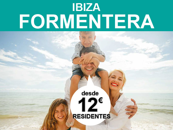 Ofertas del ferry Ibiza Formentera desde 12 euros ida y vuelta en Balearia descuento residentes en Islas Baleares