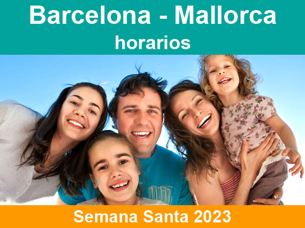 Horarios del ferry Barcelona Mallorca en Semana Santa 2023