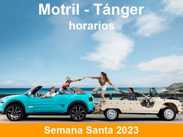 Horarios del ferry Motril Tanger en Semana Santa 2023